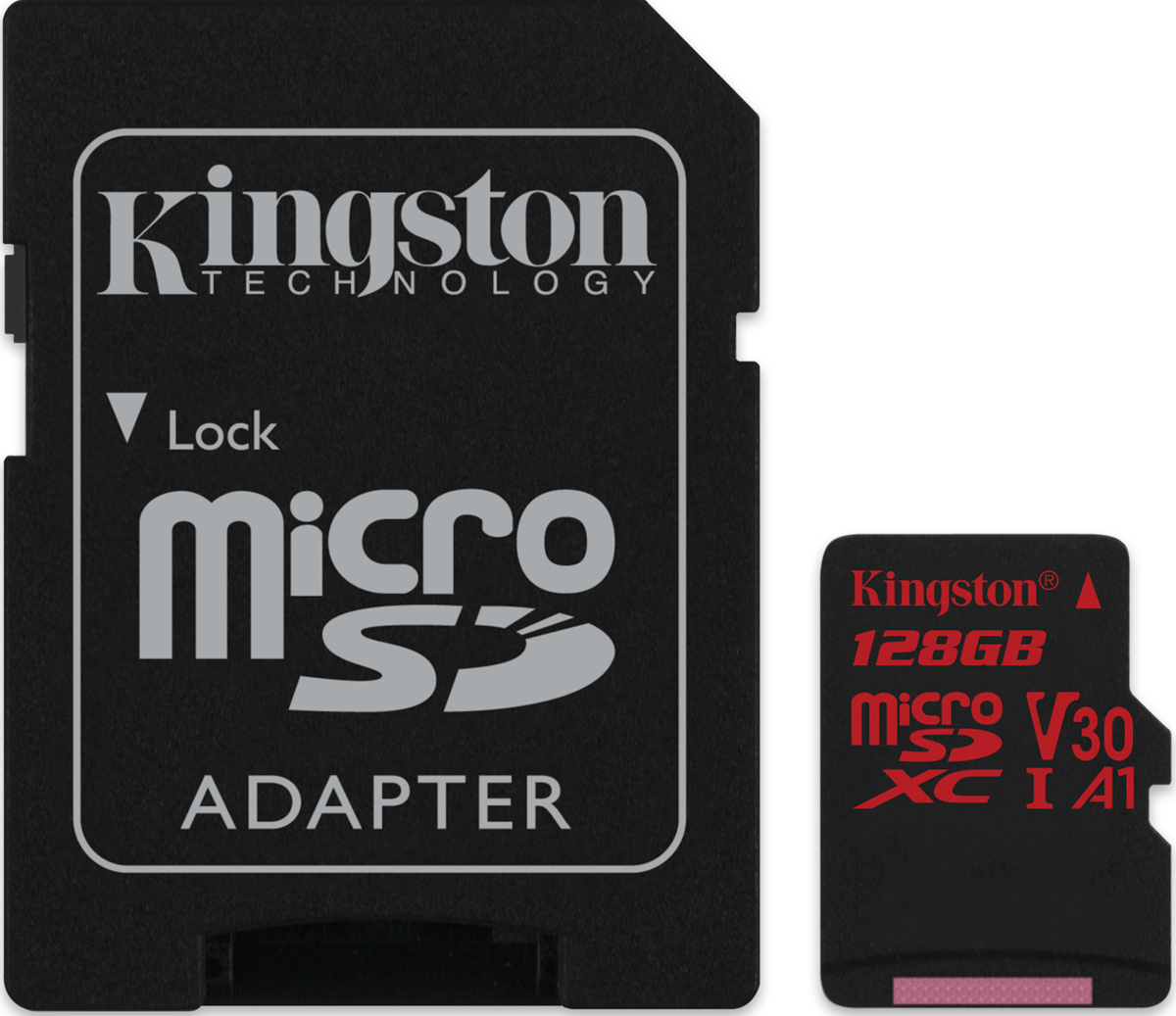 Kingston microSDXC Canvas React UHS-I Class U3 128GB карта памяти с адаптером