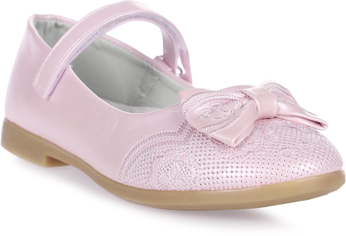 Туфли для девочки Тотошка, цвет: розовый. Y812. Размер 31
