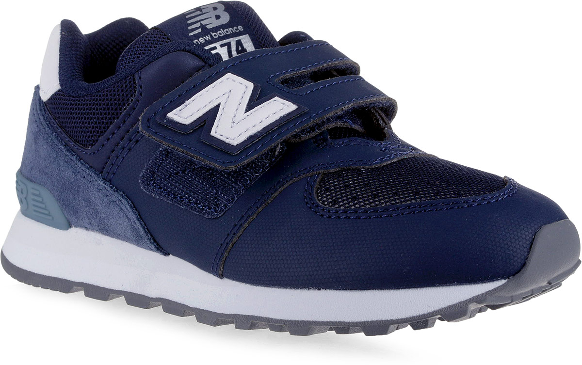 Кроссовки для мальчика New Balance 574, цвет: темно-синий. YV574D4/M. Размер 11,5 (29)