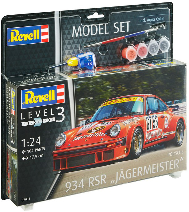 Revell Модель для сборки Набор Автомобиль Porsche 934 RSR Jagermeister