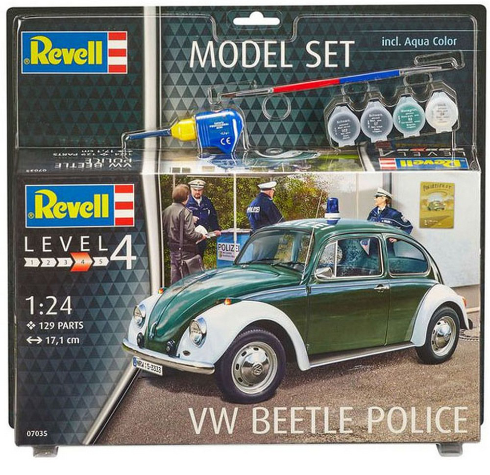 Revell Модель для сборки Набор Полицейский автомобиль Фольксваген Жук