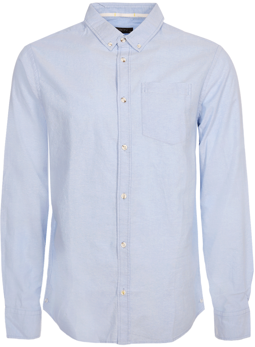 Рубашка мужская Baon, цвет: голубой. B668016_Angel Blue. Размер XXL (54/56)