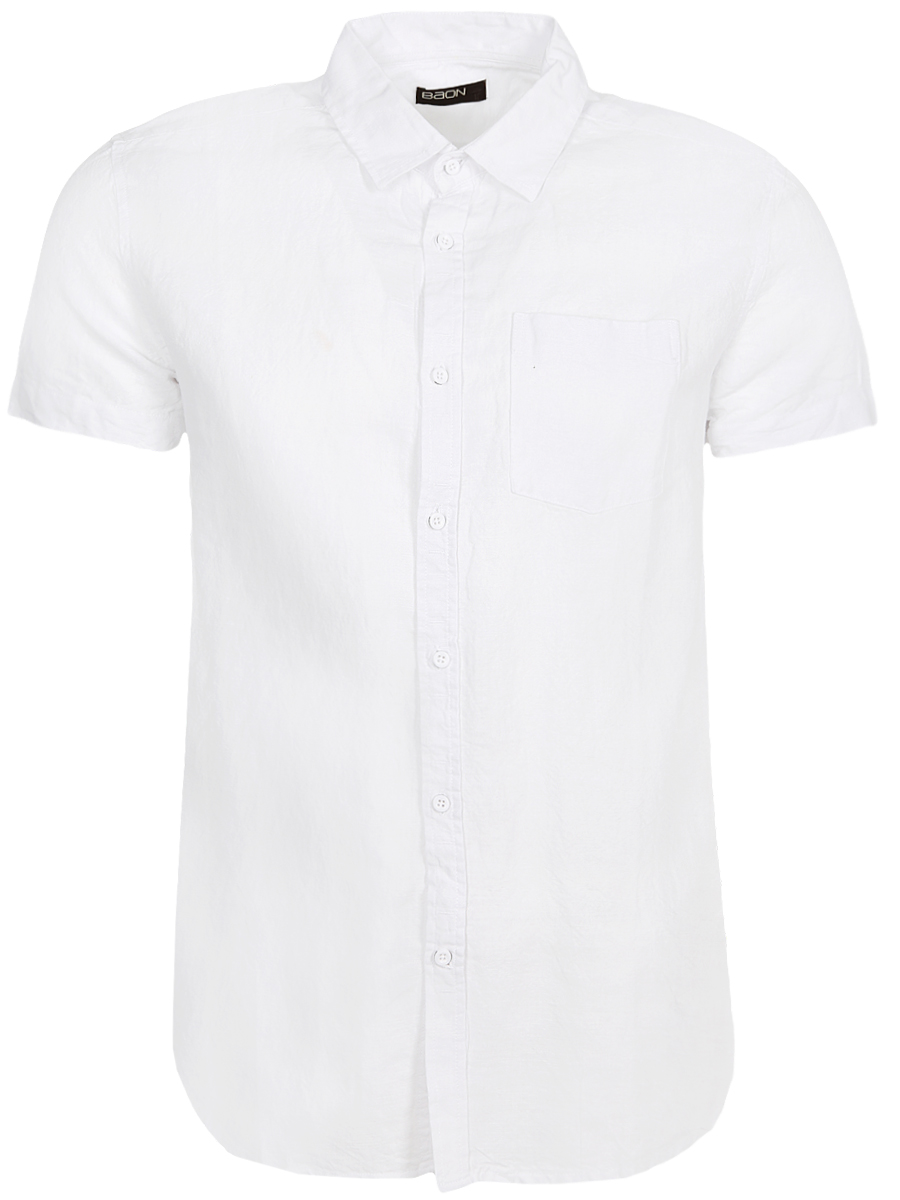 Рубашка мужская Baon, цвет: белый. B688010_White. Размер XL (52)
