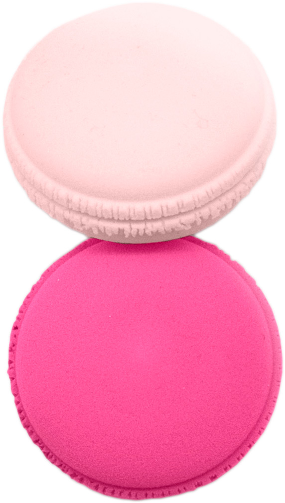 Solomeya Спонж для макияжа Macaroons, цвет: розовый, 2 шт