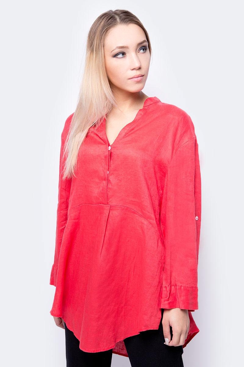 Блузка женская United Colors of Benetton, цвет: красный. 5BML5Q9G5_30A. Размер S (42/44)