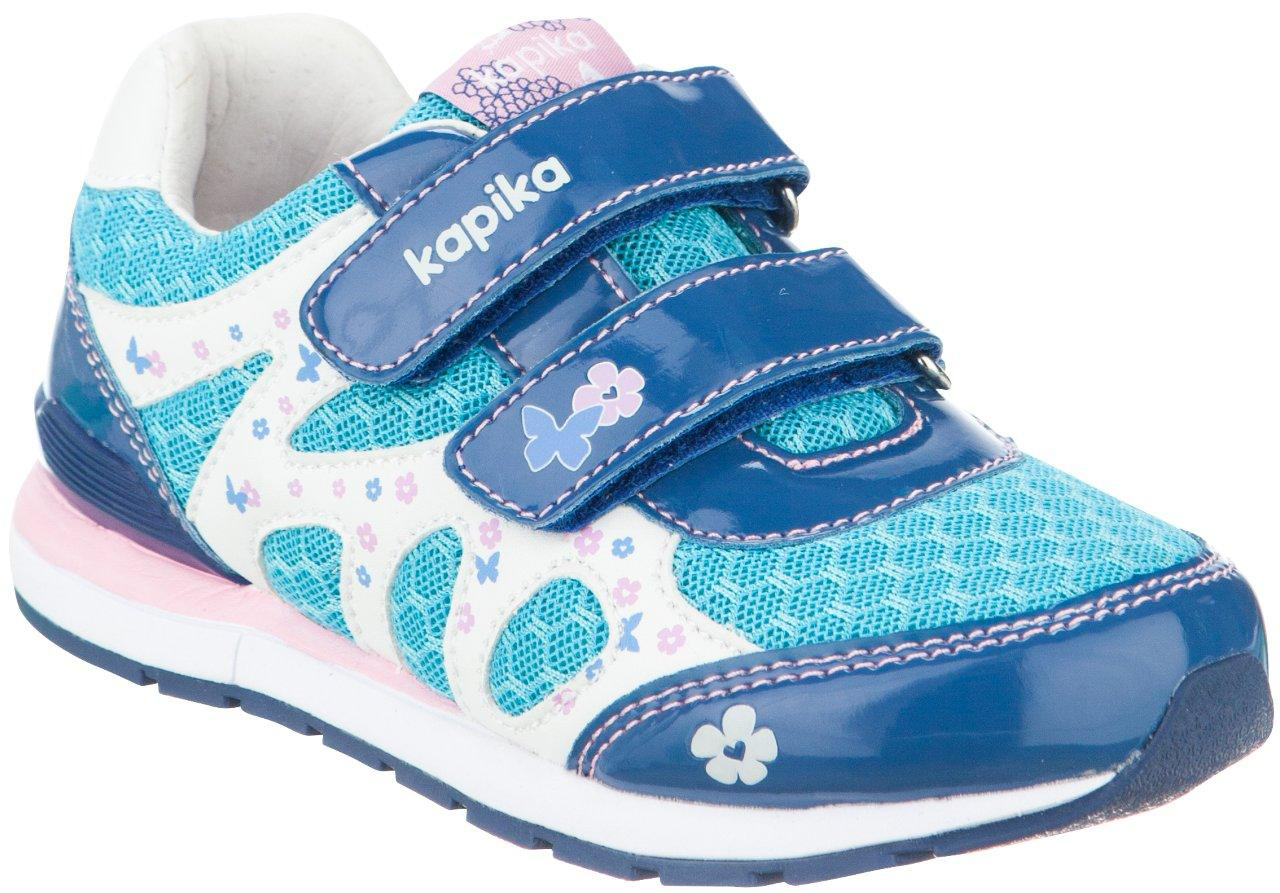 Кроссовки для девочки Kapika, цвет: голубой. 72180-5. Размер 32
