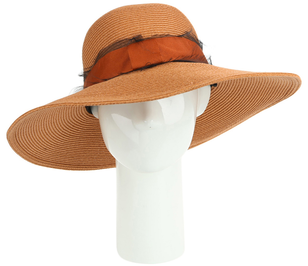Шляпа женская Moltini, цвет: оранжевый. 170614-240V. Размер 57/58