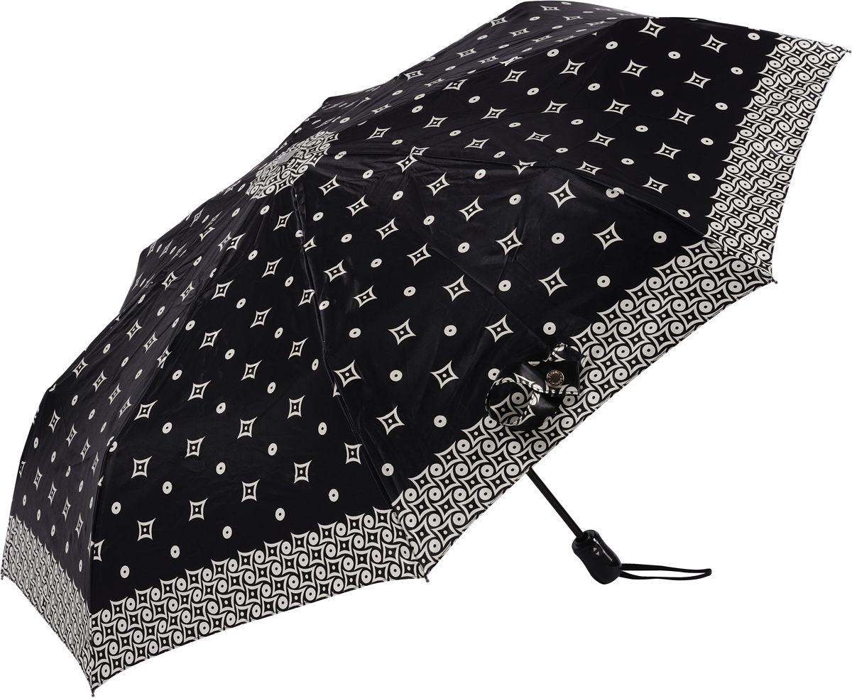 Зонт женский Doppler, автомат, 3 сложения, цвет: черный. 74660FGD9