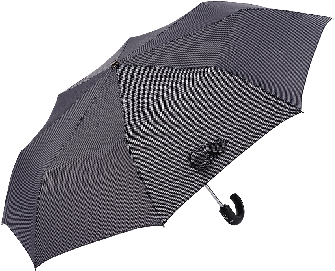 Зонт мужской Doppler, автомат, 3 сложения, цвет: серый. 74667G2