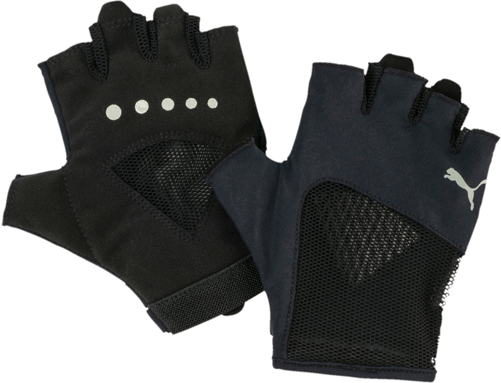 Перчатки спортивные женские Puma Gym Gloves, цвет: черный. 04136101. Размер 8 (S)