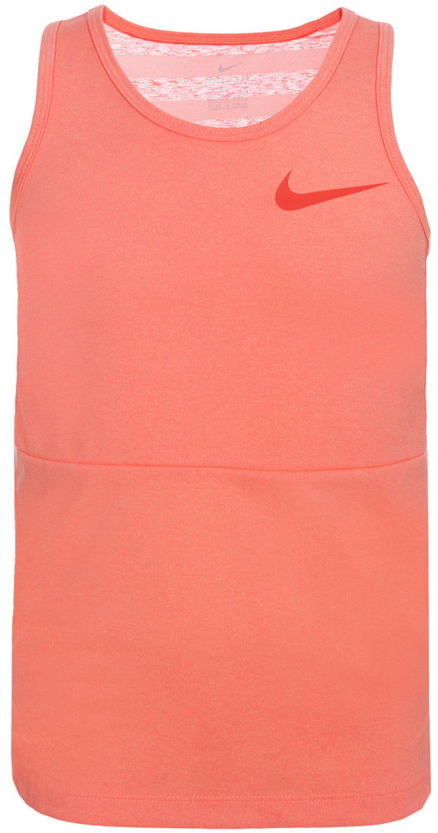 Майка для девочки Nike Dry, цвет: розовый. 890291-693. Размер XL (158/170)