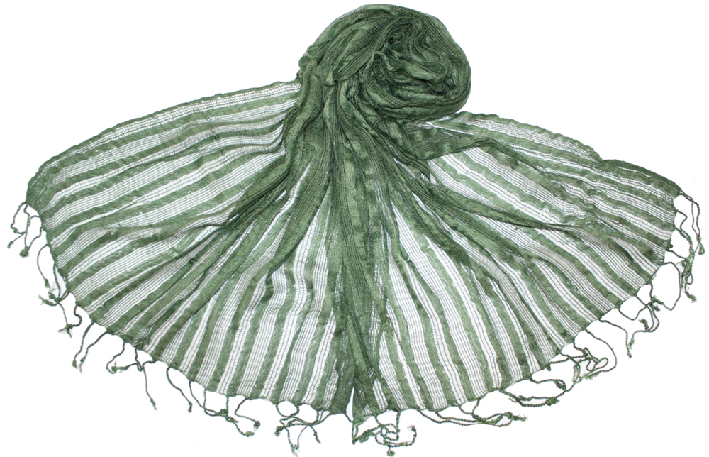 Шарф женский Ethnica, цвет: зеленый. 808035. Размер 50 х 170 см