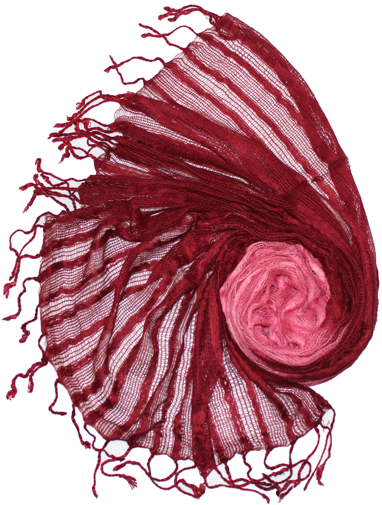 Шарф женский Ethnica, цвет: бордовый, розовый. 808035. Размер 50 х 170 см