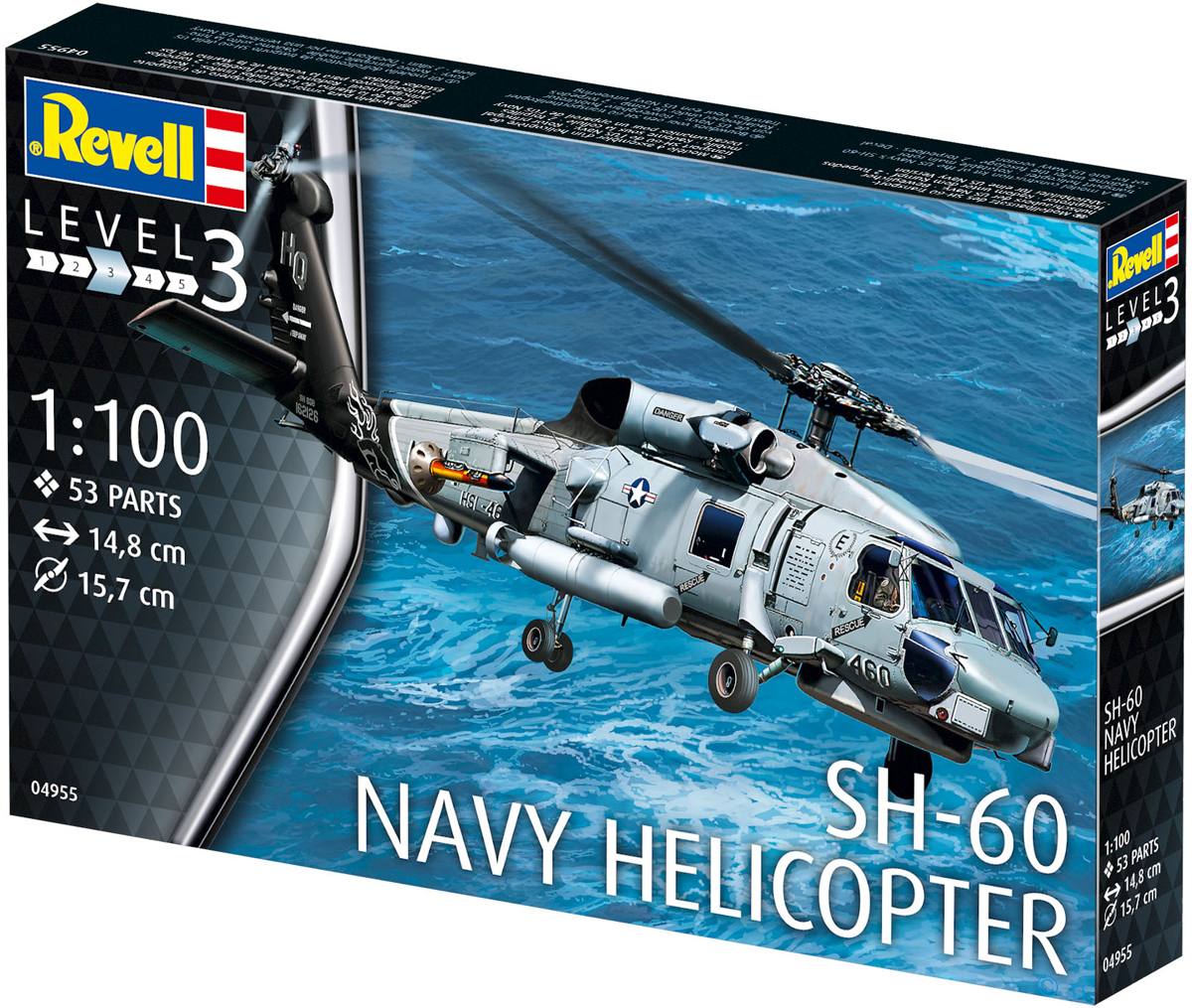 Revell Модель для сборки Американский многоцелевой вертолет SH-60 военно-морского флота