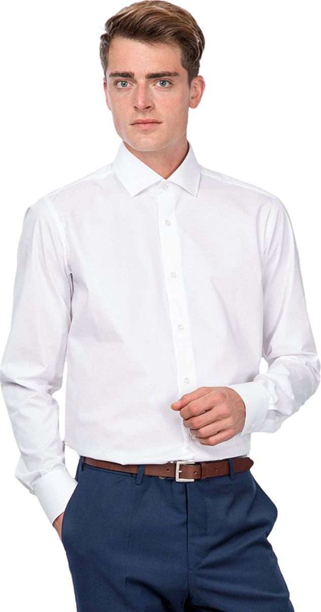 Рубашка мужская Allan Neumann, цвет: белый. 008609 SF. Размер 38 (44/46-182)