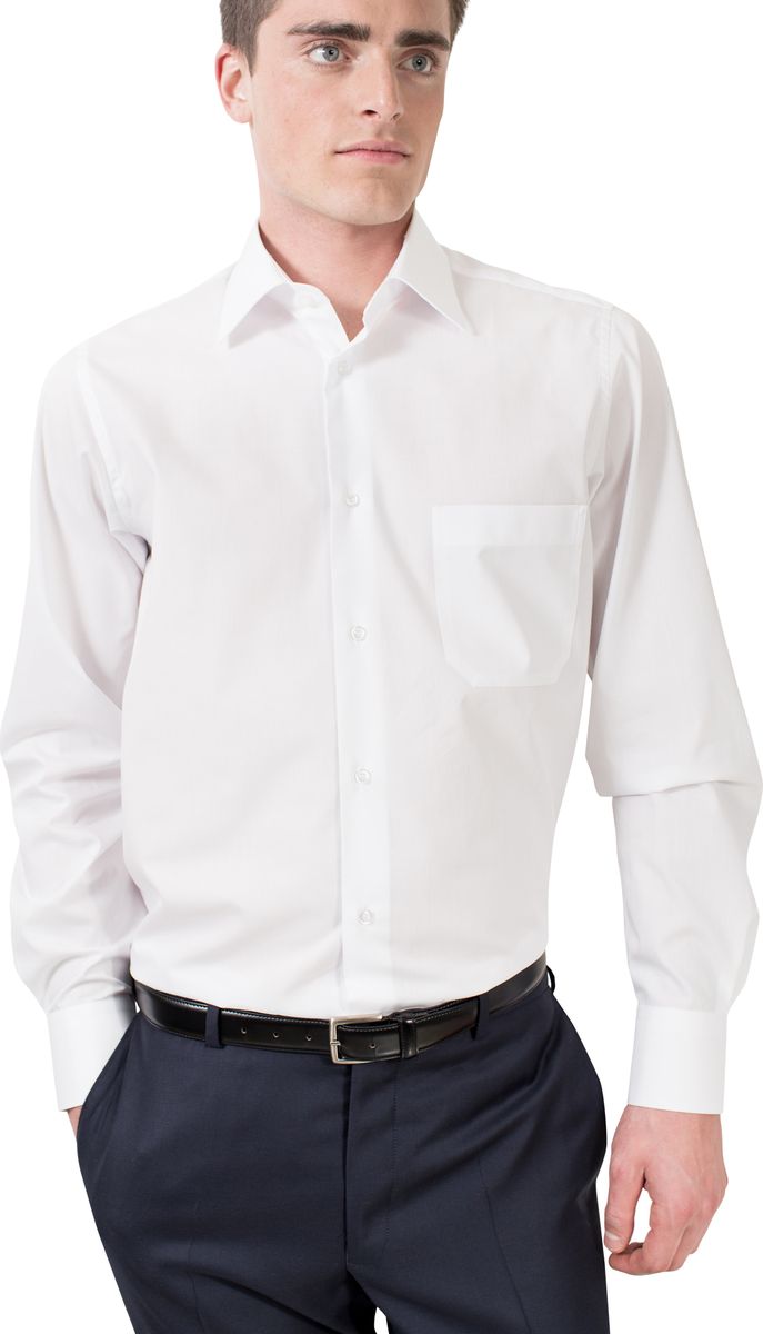 Рубашка мужская Allan Neumann, цвет: белый. 009154.1 RF. Размер 42 (52/54-194)