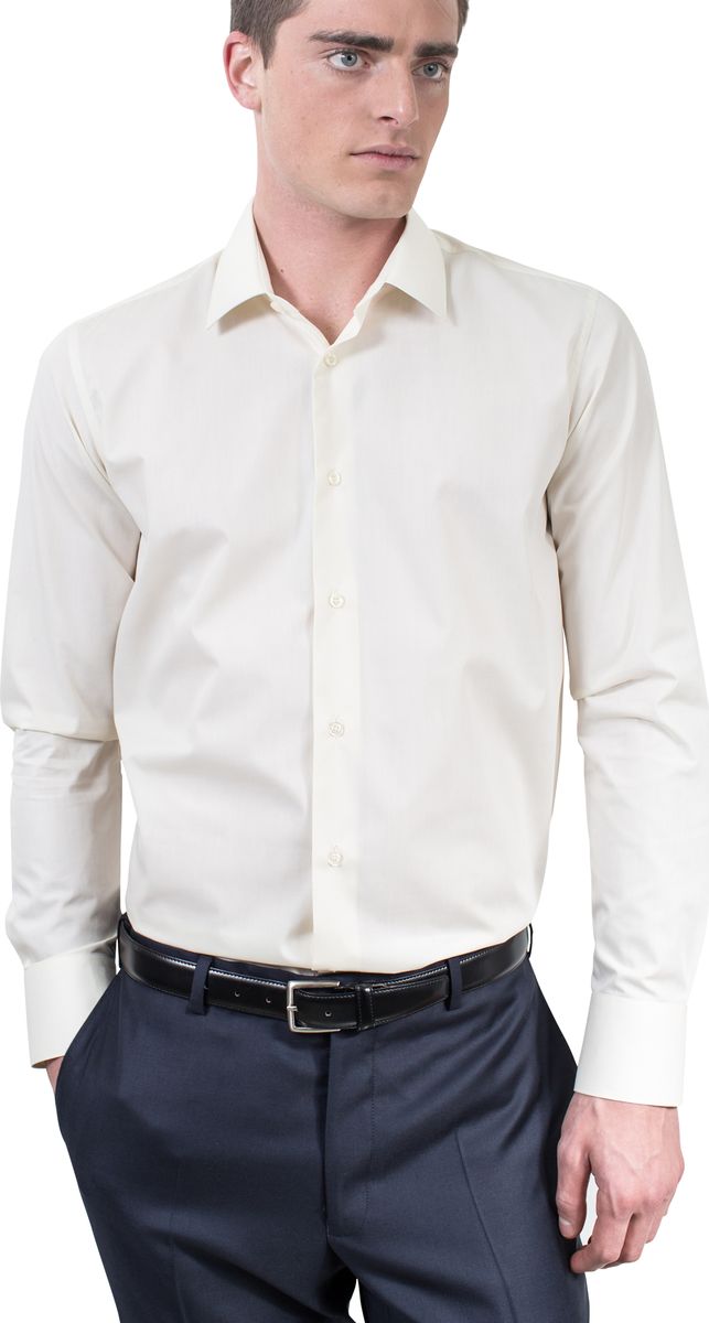 Рубашка мужская Allan Neumann, цвет: молочный. 006018 SF. Размер 38 (44/46-170)