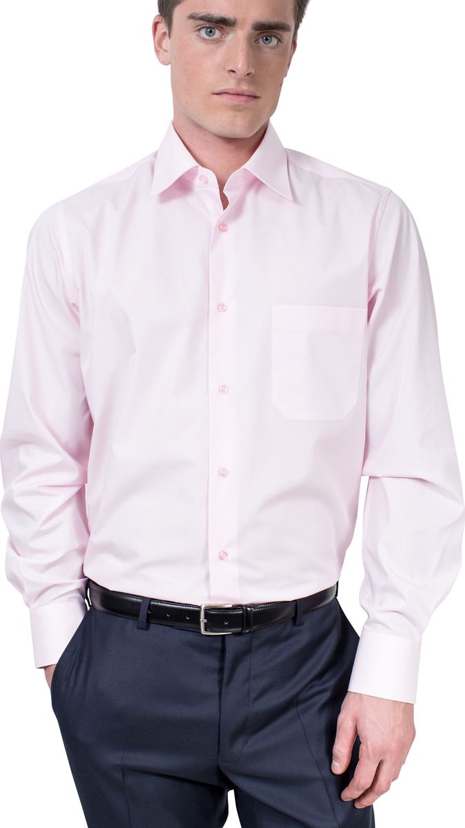 Рубашка мужская Allan Neumann, цвет: розовый. 008515 CLF. Размер 41 (50/52-176)