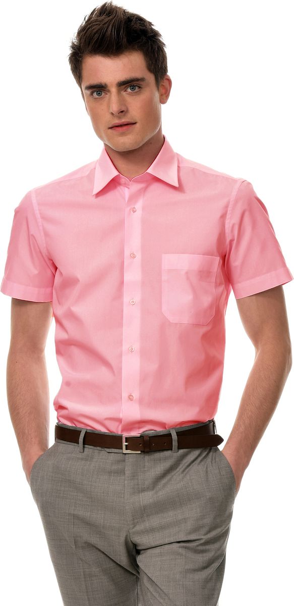 Рубашка мужская Allan Neumann, цвет: розовый. 008601 CLFs. Размер 41 (50/52-188)