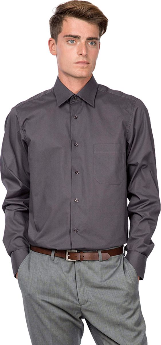 Рубашка мужская Allan Neumann, цвет: маренго. 005996 CLF. Размер 43 (54/56-182)