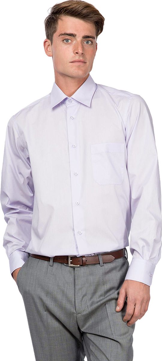 Рубашка мужская Allan Neumann, цвет: сиреневый. 006413 CLF. Размер 42 (52/54-176)