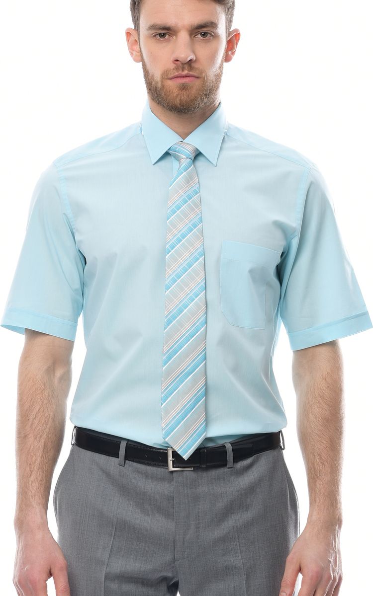 Рубашка мужская Dave Raball, цвет: бирюзовый. 006777 SFs. Размер 41 (50/52-176)
