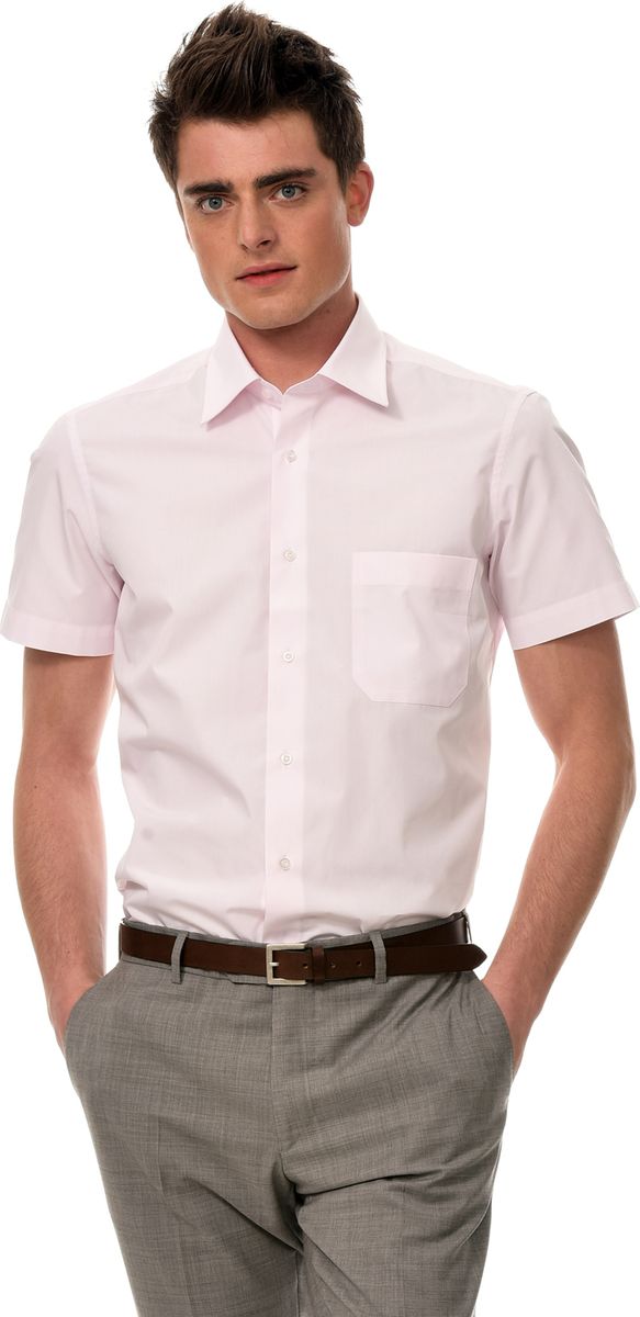 Рубашка мужская Dave Raball, цвет: розовый. 007503 SFs. Размер 42 (52/54-182)