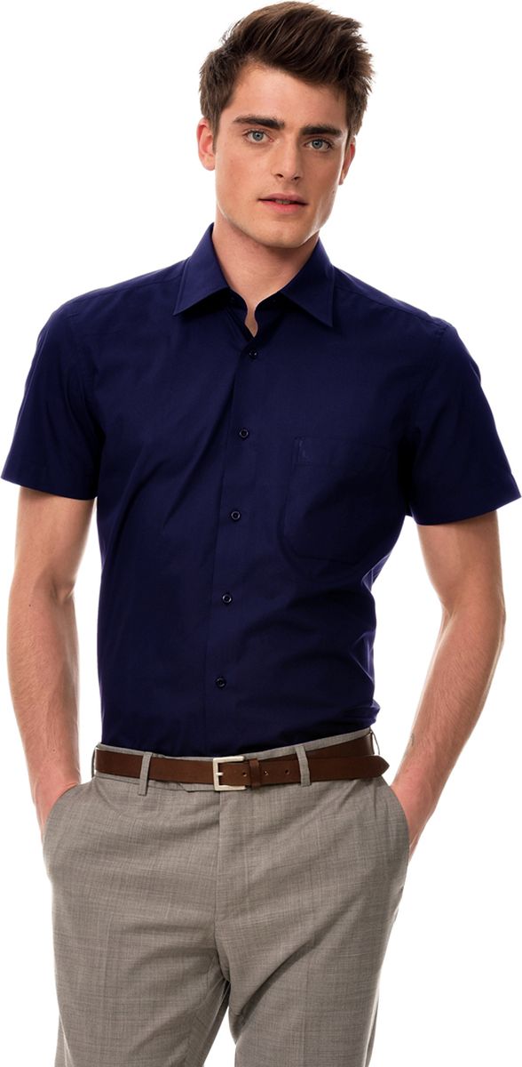 Рубашка мужская Dave Raball, цвет: темно-синий. 007504 SFs. Размер 41 (50/52-182)