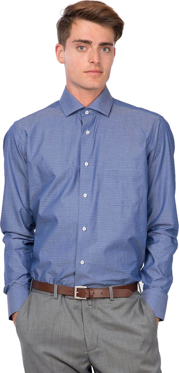 Рубашка мужская Dave Raball, цвет: синий. 009696 SF. Размер 39 (46/48-182)
