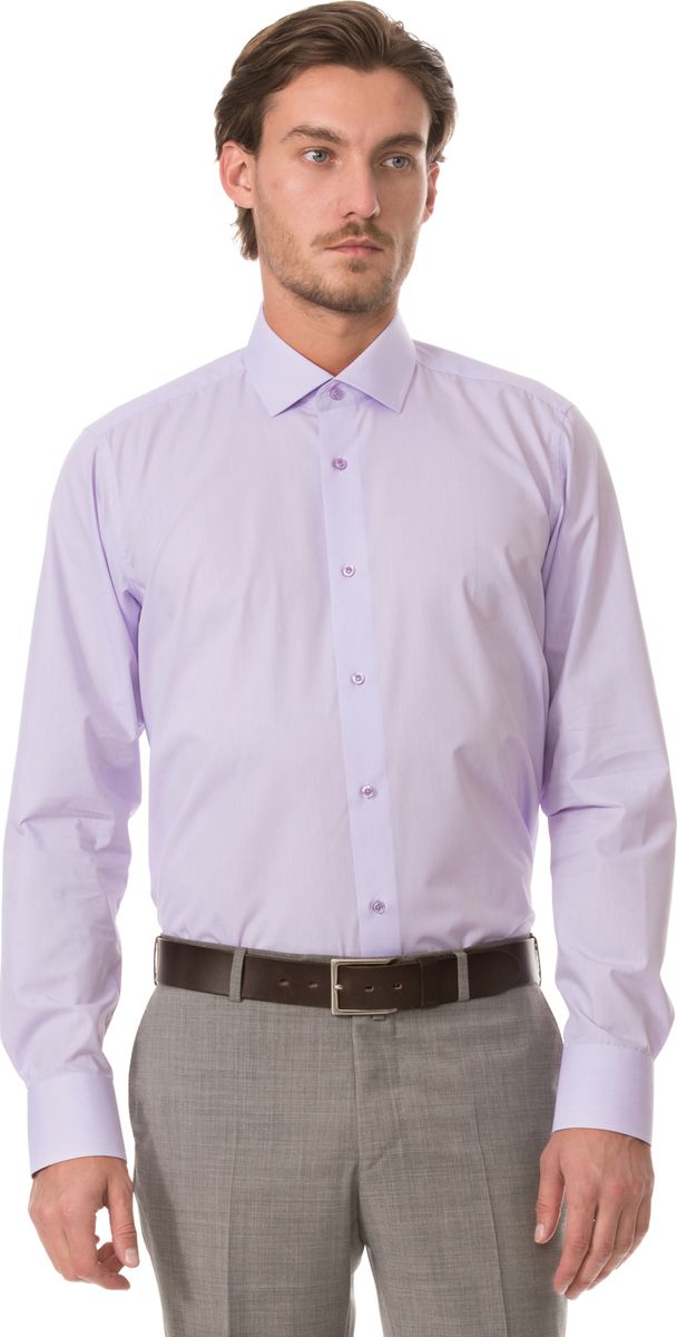 Рубашка мужская Dave Raball, цвет: сиреневый. 008299 SF. Размер 39 (46/48-176)