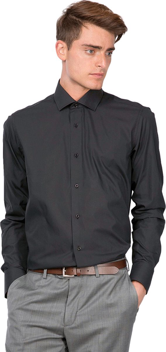 Рубашка мужская Dave Raball, цвет: черный. 009724 SF. Размер 43 (54/56-188)