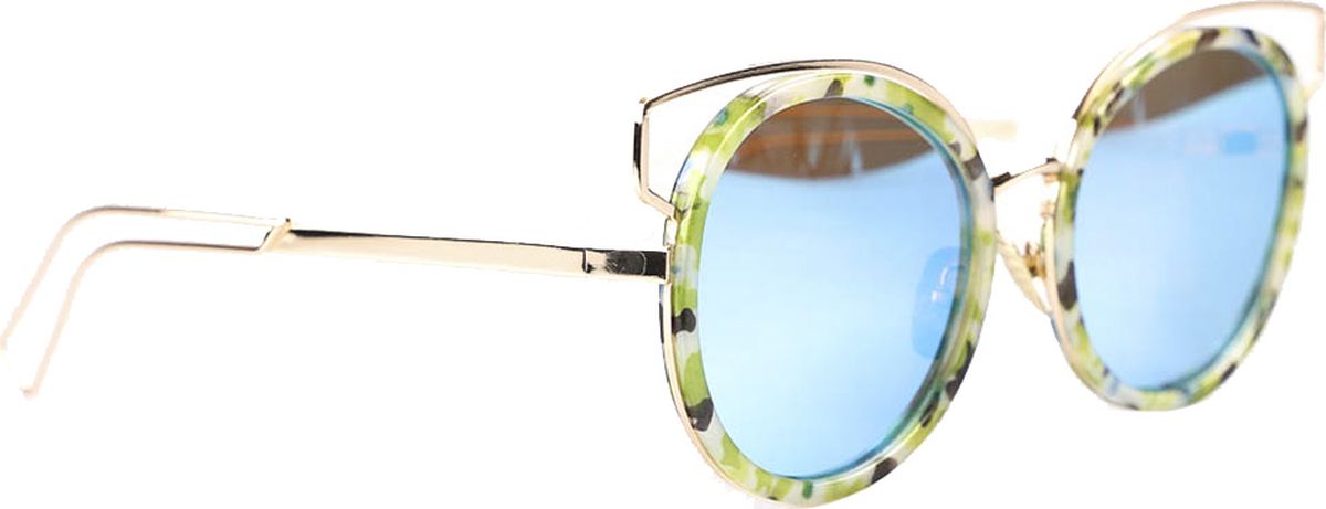 Очки солнцезащитные женские Vitacci, цвет: прозрачный, зеленый. SG1048