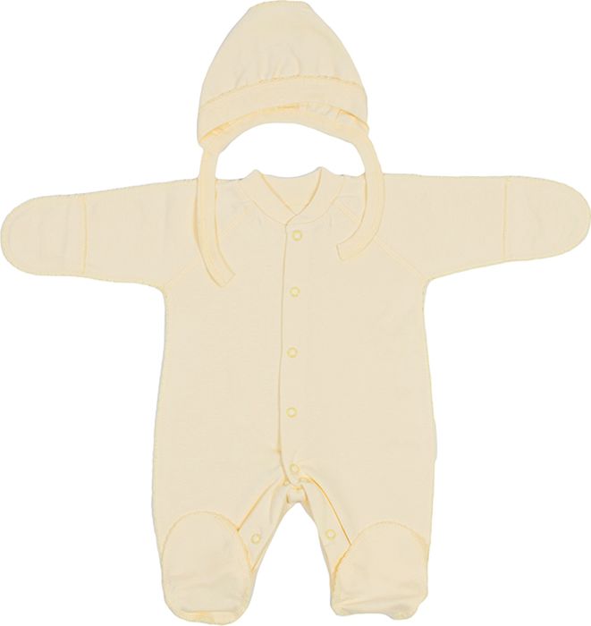 Комплект одежды детский Клякса, цвет: желтый, 2 предмета. 37-5231. Размер 50