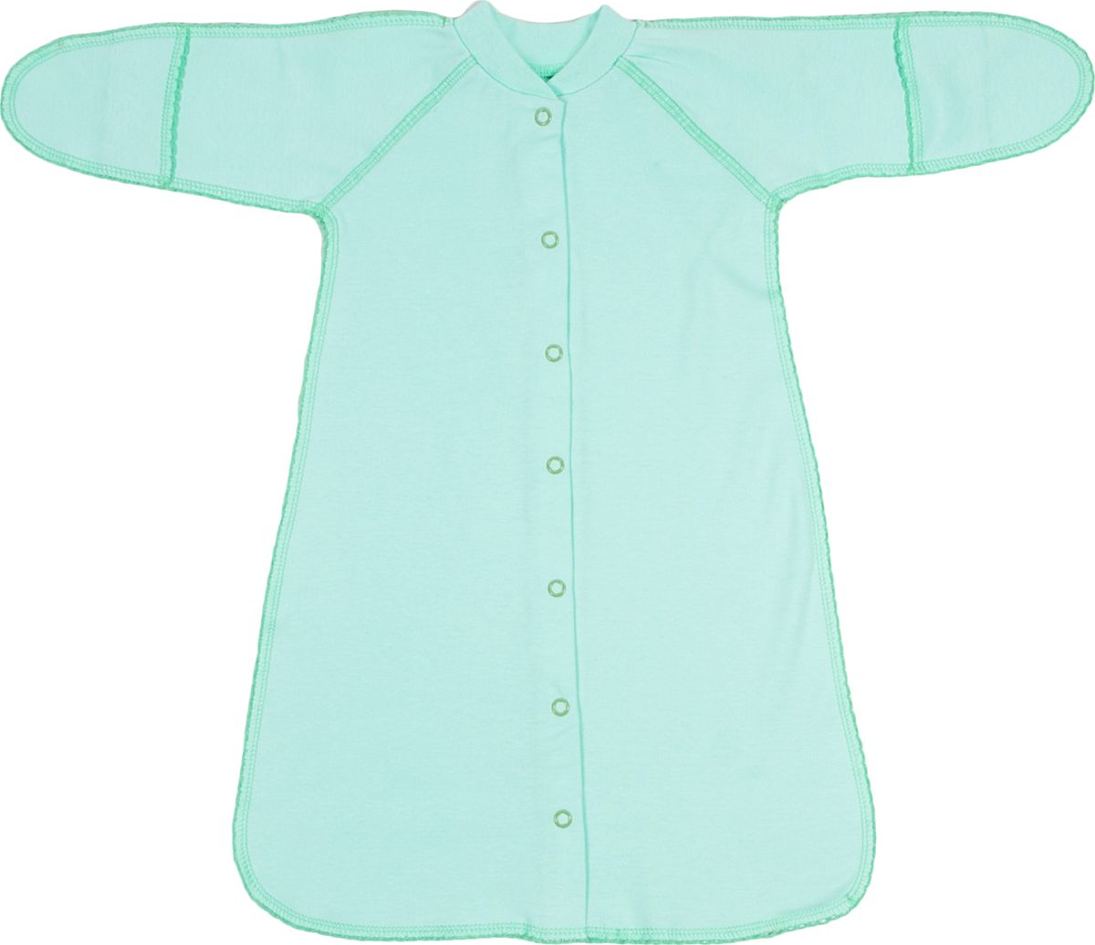 Спальный мешок для новорожденных Клякса, цвет: зеленый. 37-528. Размер 62