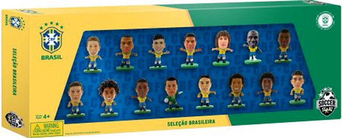 SoccerStarz Набор фигурок футболистов Brazil 15 Player Team Pack V2
