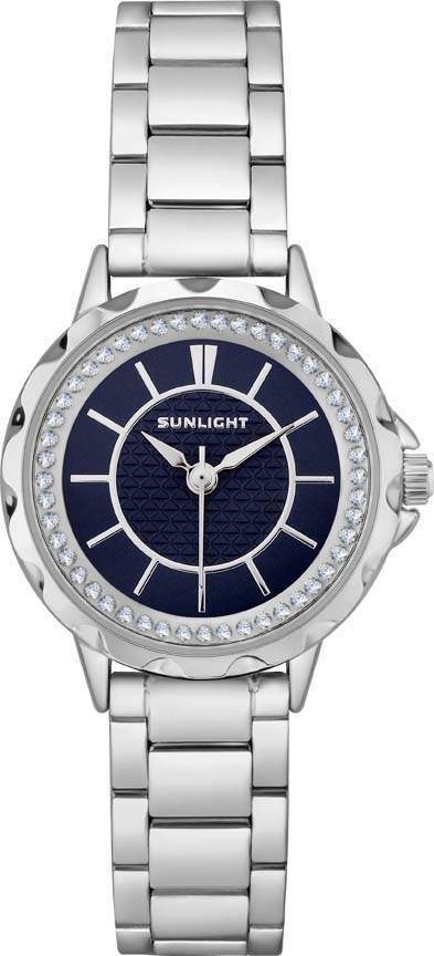 Часы наручные женские Sunlight, цвет: синий, серебристый. S270ASN-02BA