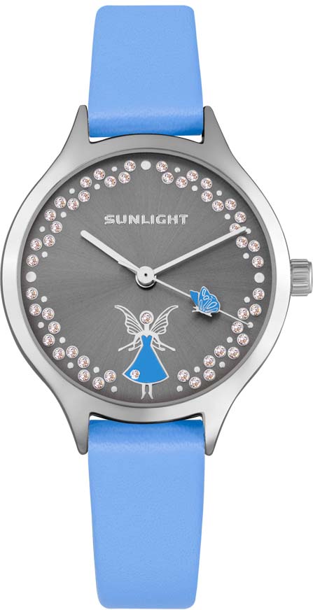 Часы наручные женские Sunlight, цвет: серый, голубой. S307ASA-03LN