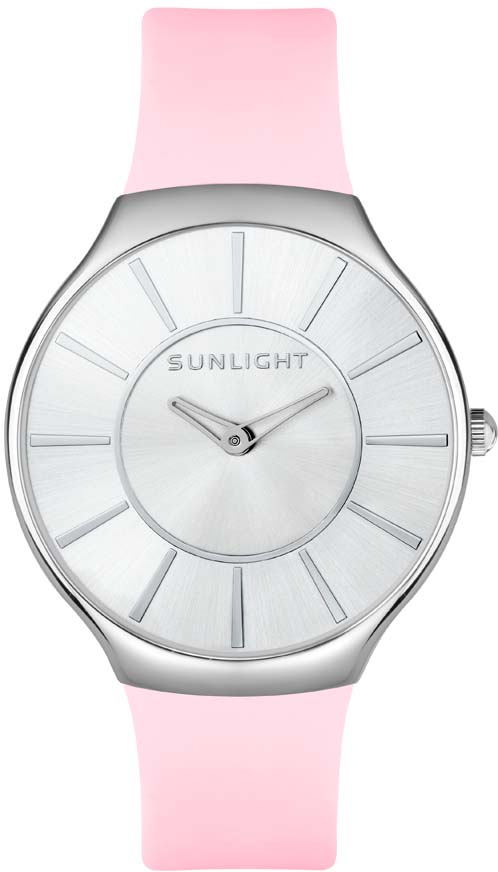 Часы наручные женские Sunlight, цвет: серебристый, розовый. S390ASW-01RP