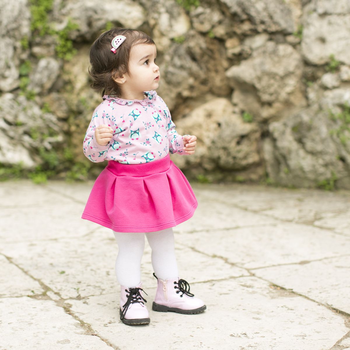 Комплект одежды детский Bossa Nova: джемпер, юбка, цвет: розовый, малиновый. 080Б-181. Размер 86/92