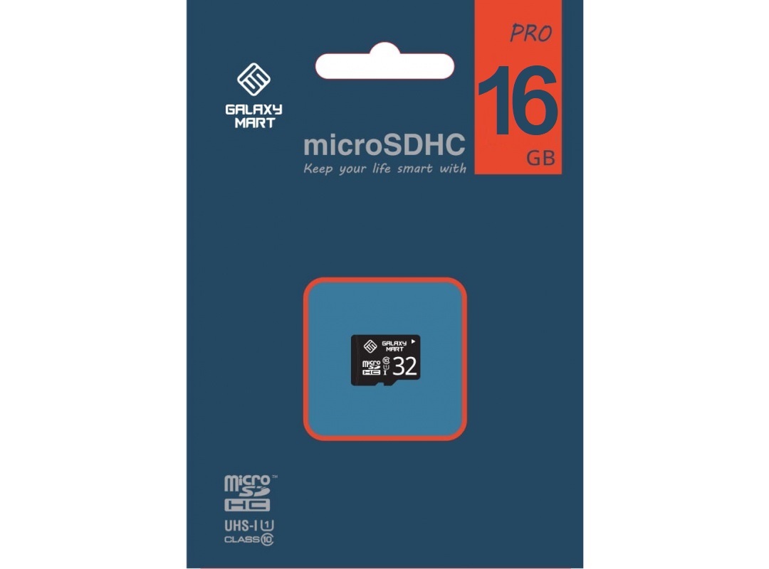 Galaxy Mart microSDHC CL10 U1 16GB карта памяти (без адаптера)