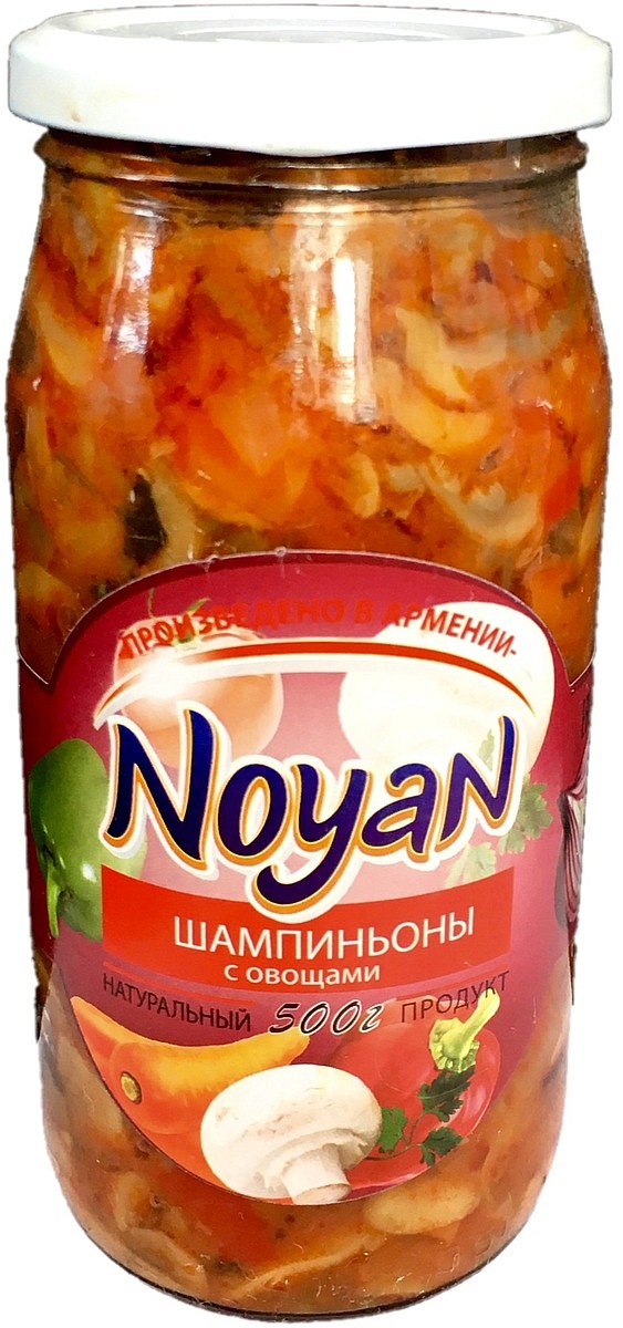 где купить Noyan Шампиньоны с овощами, 500 г по лучшей цене