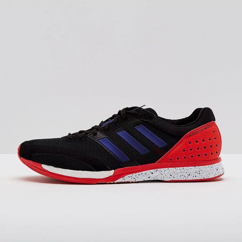 Кроссовки для бега мужские Adidas Adizero Takumi Ren M, цвет: черный, красный. BB6428. Размер 11 (44,5)