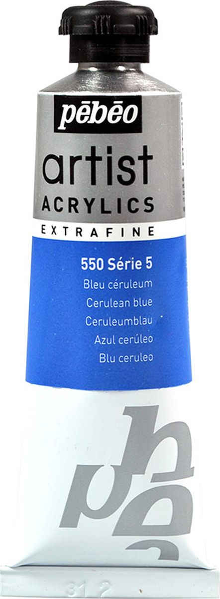 Pebeo Краска акриловая Artist Acrylics Extra Fine №5 цвет церулеум синий 37 мл