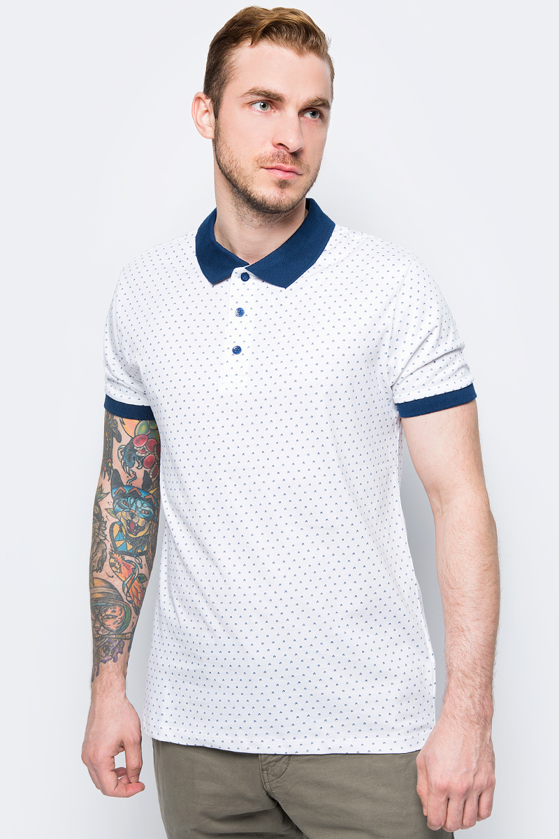 Рубашка мужской, цвет: белый. Tsp-211/1186-8243. Размер S (46)