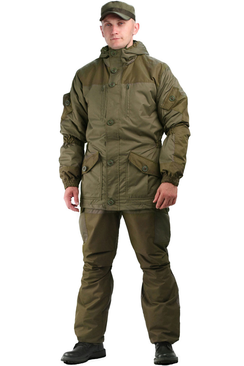 Костюм мужской URSUS Gerkon Donbass: куртка, брюки, цвет: хаки. КОС403-380. Размер 48/50-182/188