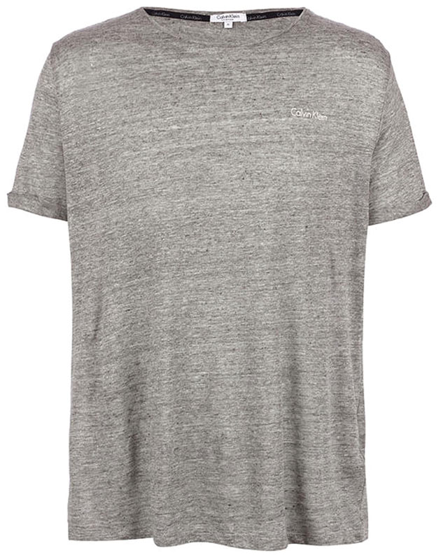 Футболка для дома мужская Calvin Klein Underwear, цвет: серый. KM0KM00187_020. Размер L (52)