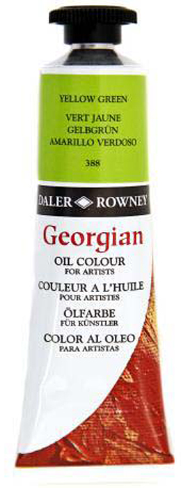Daler Rowney Краска масляная Georgian цвет зеленый желтый 38 мл