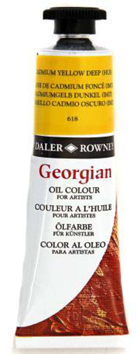 Daler Rowney Краска масляная Georgian цвет кадмий желтый темный (имитация) 38 мл