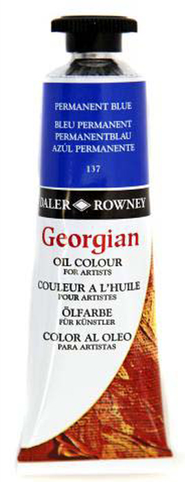 Daler Rowney Краска масляная Georgian цвет голубой перманентный 38 мл