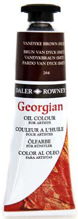 Daler Rowney Краска масляная Georgian цвет коричневый ван дейк (имитация) 38 мл